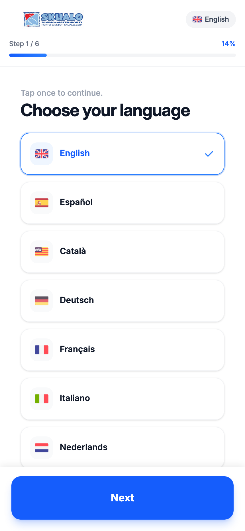Business automation and custom software project: Check-in for Skualo